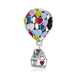Charm in stile Pandora Casa Volante - BSC417 (immagine per) Charm in stile Pandora Casa Volante - BSC417