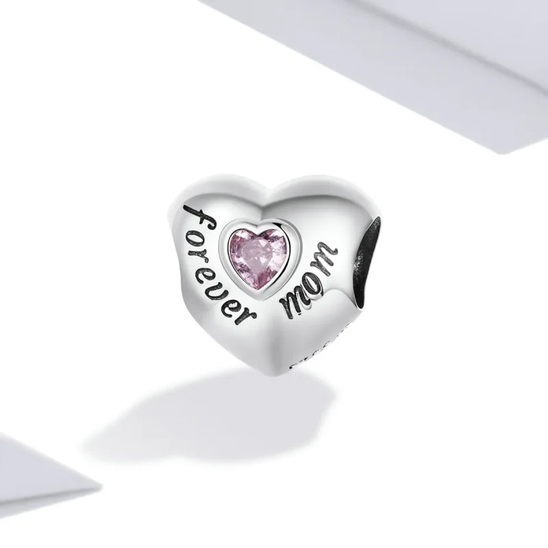 (immagine per) Charm Pandora stile 'Forever Mom' - BSC562-PK - Visualizza 2