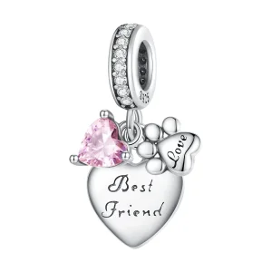 (immagine per) Charm Pandora Style Amici per Sempre - SCC2436
