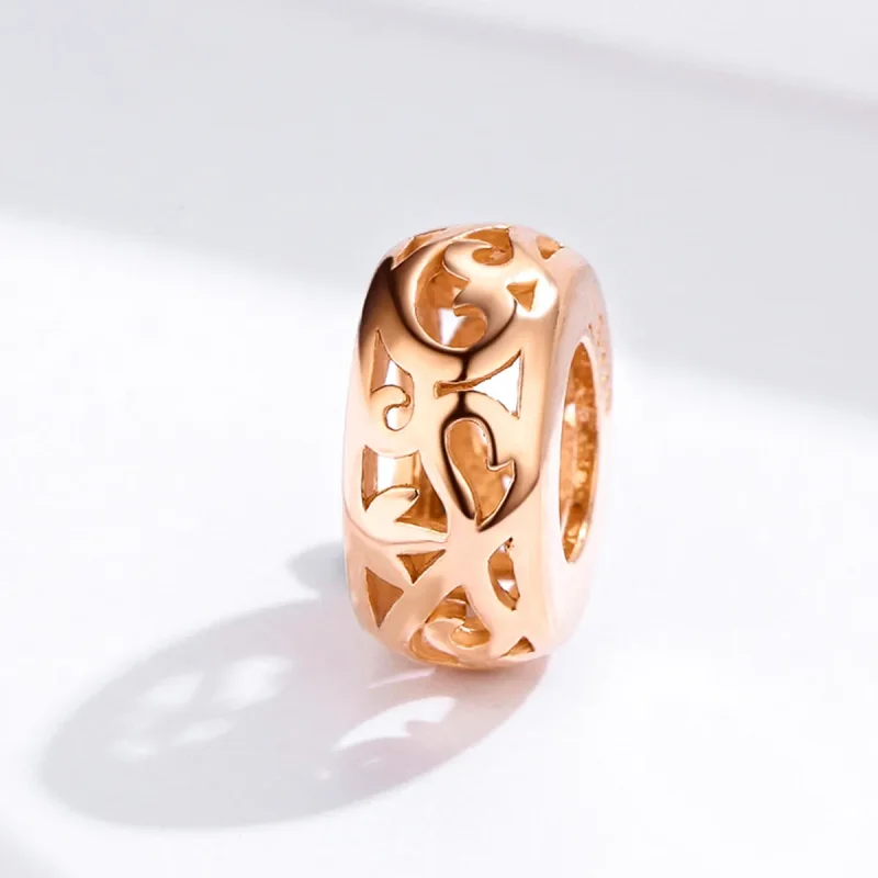 (immagine per) Charm Spacer in stile Pandora color oro rosa - SCC716-C - Visualizza 3