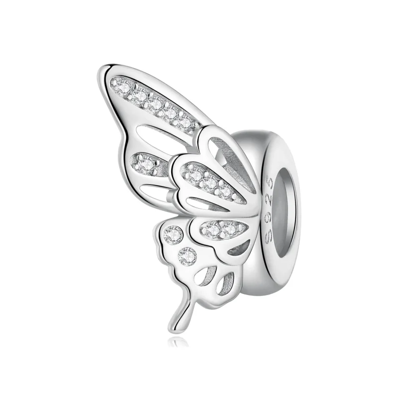 (immagine per) Charm Spaziatore Stile Pandora con Farfalle - BSC823 - Visualizza 2