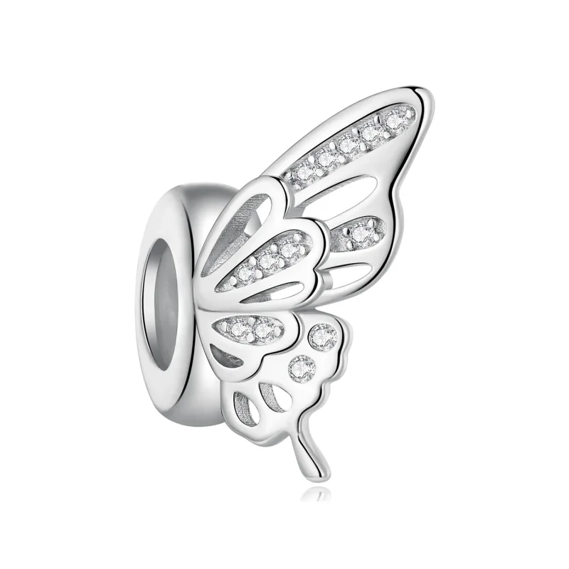 (immagine per) Charm Spaziatore Stile Pandora con Farfalle - BSC823 - Visualizza 3