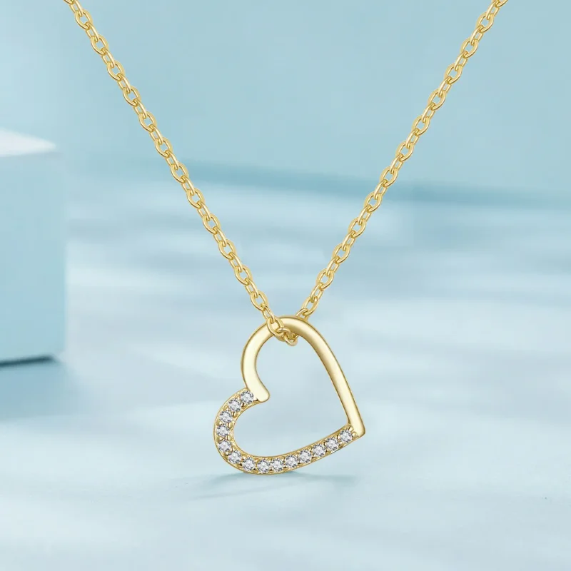 (immagine per) Collana a cuore in stile Pandora 14K - SCN347-B - Visualizza 2