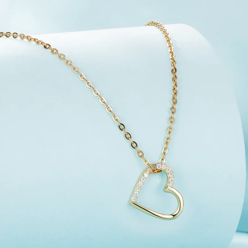 (immagine per) Collana a cuore in stile Pandora 14K - SCN347-B - Visualizza 3