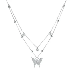 (immagine per) Collana a doppia catena di stile Pandora - BSN308