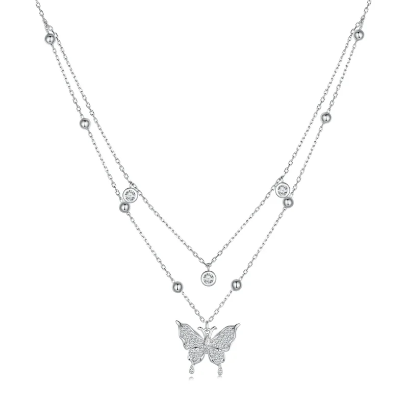 (immagine per) Collana a doppia catena di stile Pandora - BSN308
