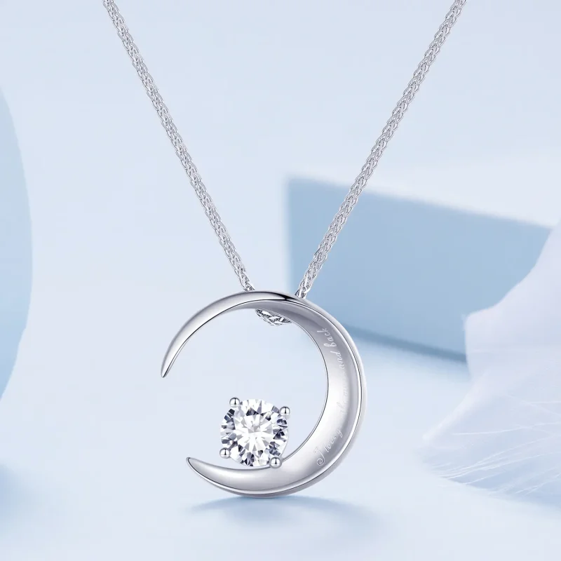 (immagine per) Collana a luna in stile Pandora - BSN311 - Visualizza 3