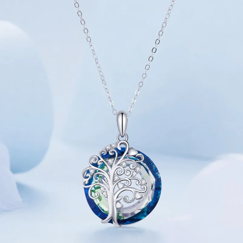 (immagine per) Collana cerchio famiglia stile Pandora - BSN315 - Visualizza 3