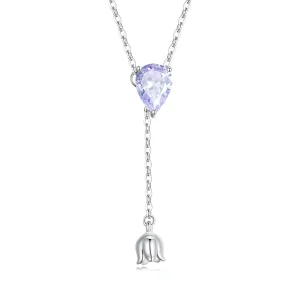 (immagine per) Collana in stile Pandora con ametista - BSN271
