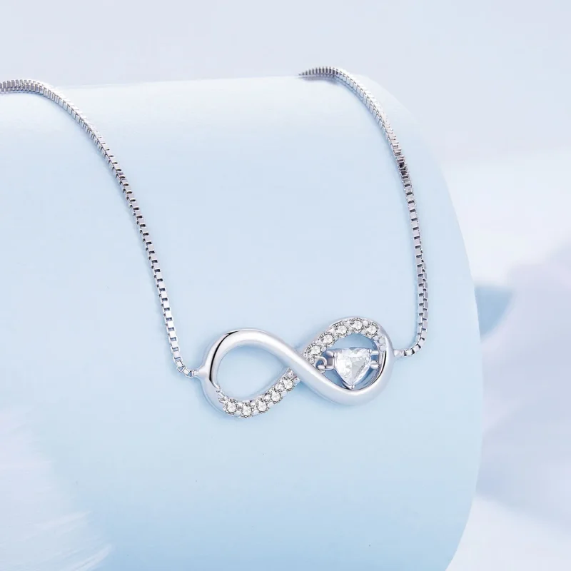 (immagine per) Collana stile Pandora con simbolo dell'infinito - BSN276 - Visualizza 2