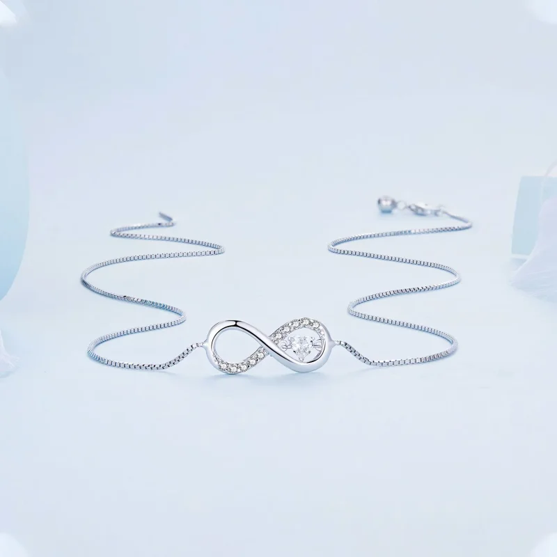 (immagine per) Collana stile Pandora con simbolo dell'infinito - BSN276 - Visualizza 3