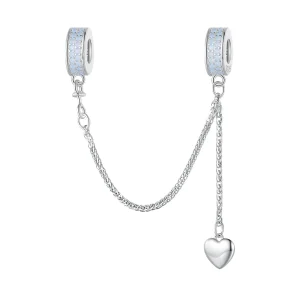 (immagine per) Pandora Stile Catena di Sicurezza Cuore Argento - BSC795
