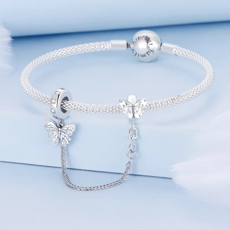 (immagine per) Pandora Stile Catena di Sicurezza Farfalla - BSC801 - Visualizza 2