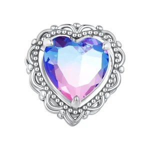 (immagine per) Stile Pandora Per sempre il mio amore Ciondolo Cuore a colori sfumati - BSC830