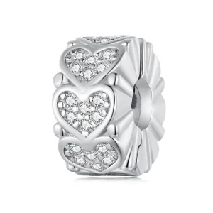 (immagine per) Stile Pandora Spacer a forma di cuore - BSC885