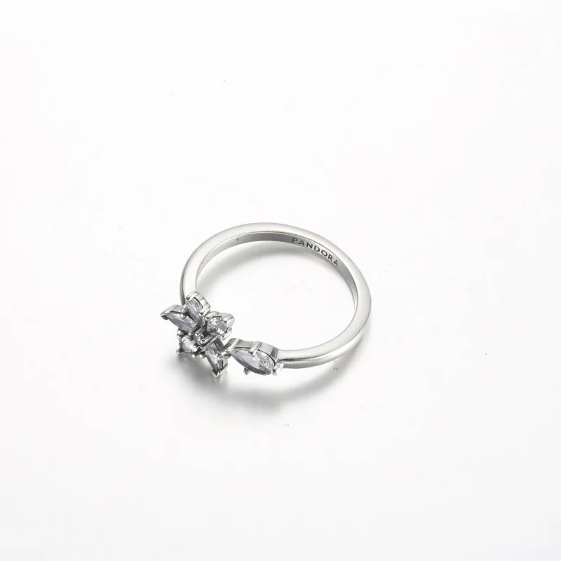 (immagine per) Anello aperto Pandora Sparkling Herbarium Cluster - 192611C01 - Visualizza 4