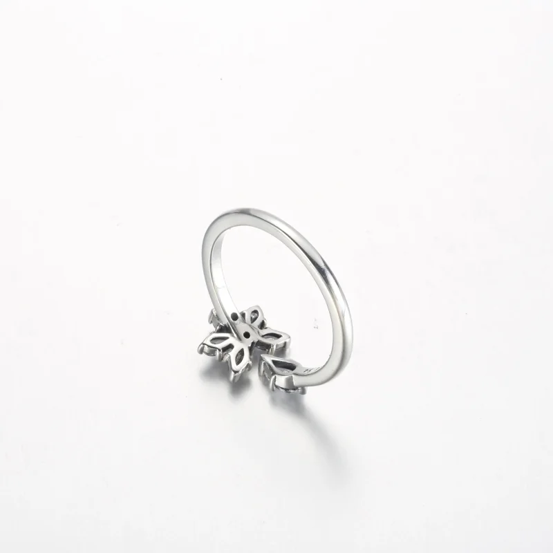 (immagine per) Anello aperto Pandora Sparkling Herbarium Cluster - 192611C01 - Visualizza 7
