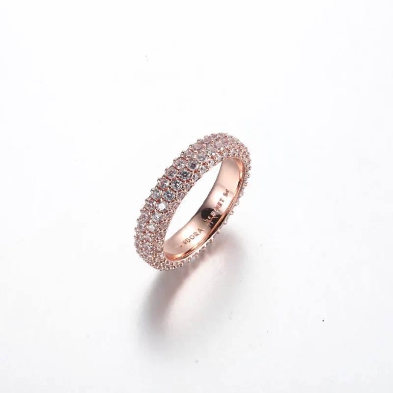 (immagine per) Anello doppio fila con pavé Pandora Timeless - 182629C01 - Visualizza 2