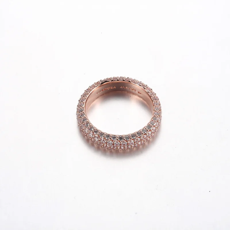 (immagine per) Anello doppio fila con pavé Pandora Timeless - 182629C01 - Visualizza 3