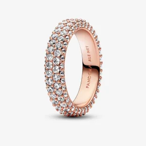 (immagine per) Anello doppio fila con pavé Pandora Timeless - 182629C01