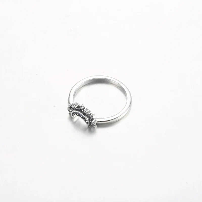(immagine per) Anello Pandora Celestial Blue Sparkling Moon - 192675C01 - Visualizza 4