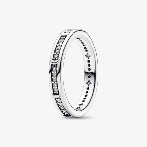 Anello Pandora Moon in argento sterling con zirconia cubica trasparente - 192783C01 (immagine per) Anello Pandora Moon in argento sterling con zirconia cubica trasparente - 192783C01