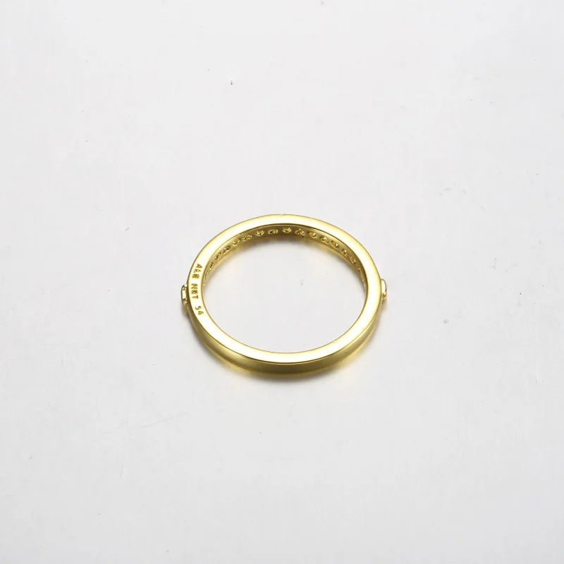 (immagine per) Anello Pandora placcato in oro 14k con messaggio d'amore - 162613C00 - Visualizza 4