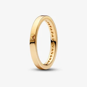 Anello Pandora placcato in oro 14k con messaggio d'amore - 162613C00 (immagine per) Anello Pandora placcato in oro 14k con messaggio d'amore - 162613C00