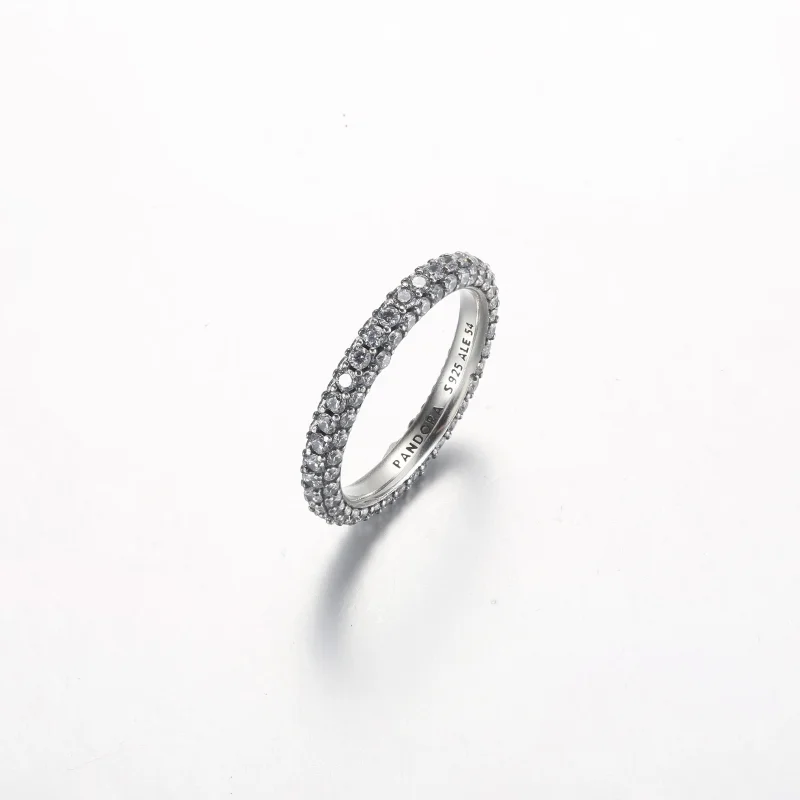 (immagine per) Anello Pandora Timeless Pavé a fila singola - 192627C01 - Visualizza 2