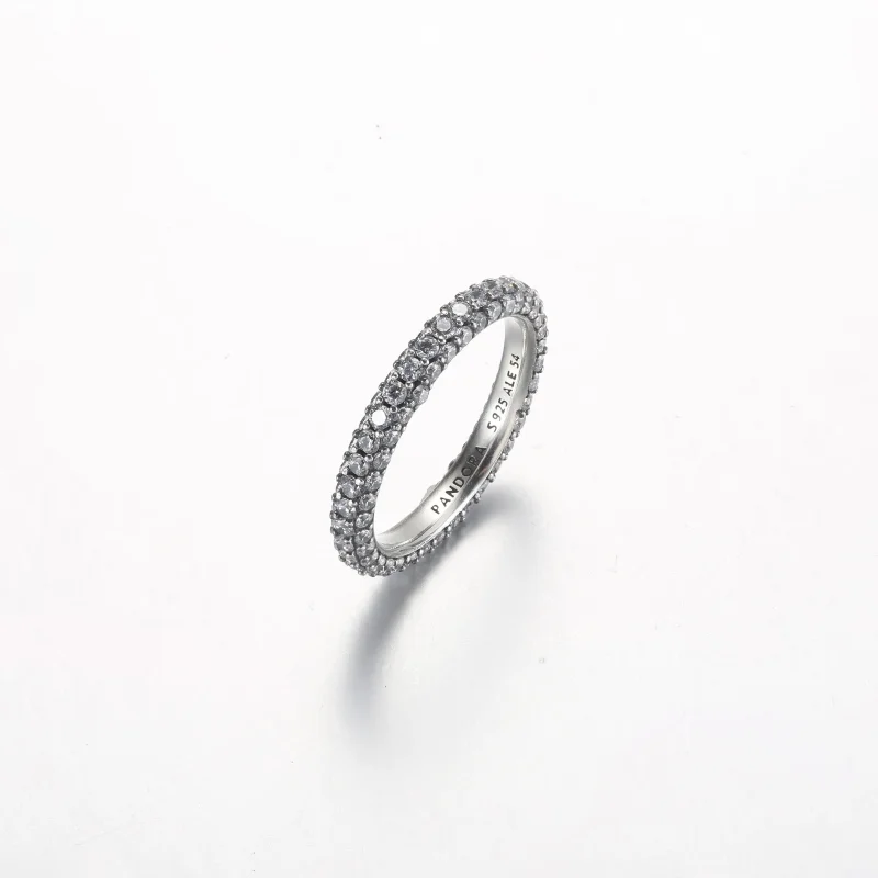 (immagine per) Anello Pandora Timeless Pavé a fila singola - 192627C01 - Visualizza 3