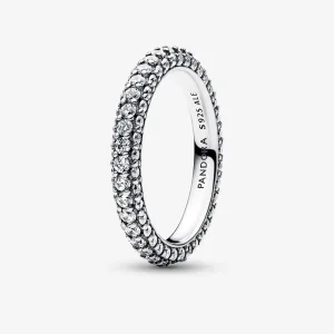 Anello Pandora Timeless Pavé a fila singola - 192627C01 (immagine per) Anello Pandora Timeless Pavé a fila singola - 192627C01