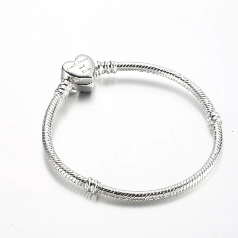(immagine per) Braccialetto a catena a serpente con chiusura a cuore a infinito sparkling Pando - Visualizza 3