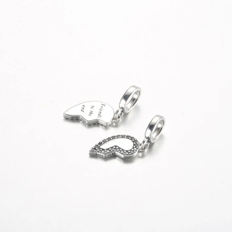 (immagine per) Ciondolo a pendente Pandora Friends con cuore divisibile - 792743C01 - Visualizza 5