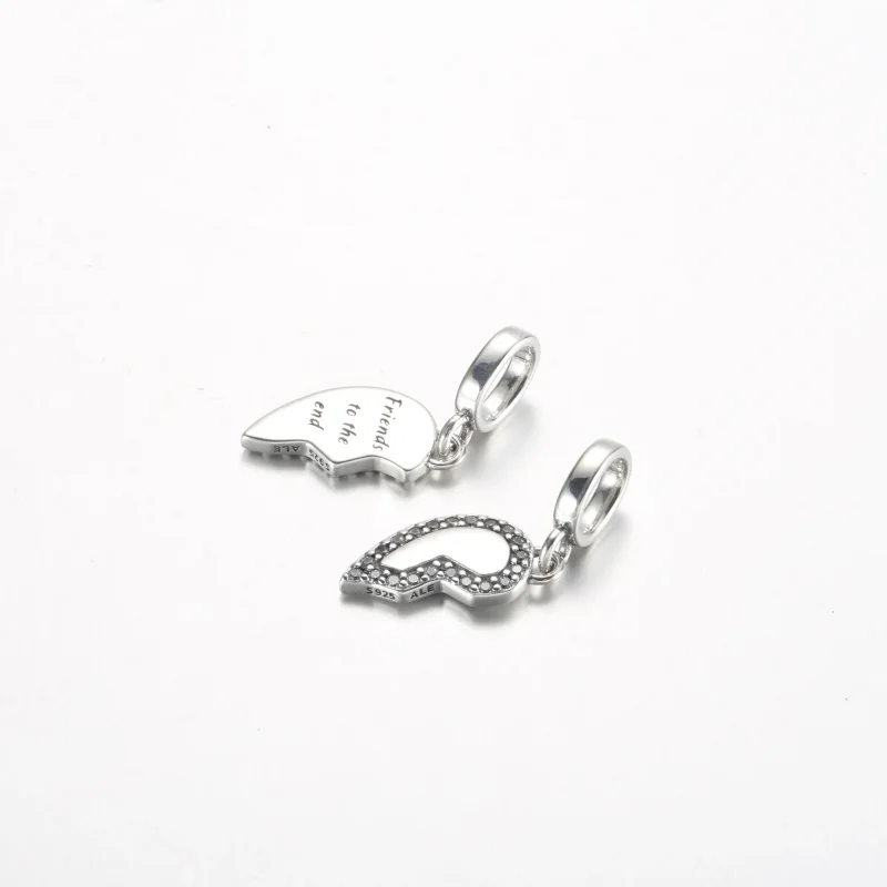 (immagine per) Ciondolo a pendente Pandora Friends con cuore divisibile - 792743C01 - Visualizza 6