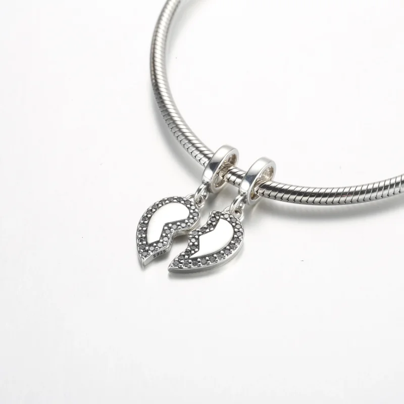 (immagine per) Ciondolo a pendente Pandora Friends con cuore divisibile - 792743C01 - Visualizza 7