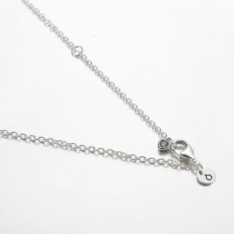 (immagine per) Collana con ciondolo Pandora I love u in argento sterling - 392599C01 - Visualizza 6