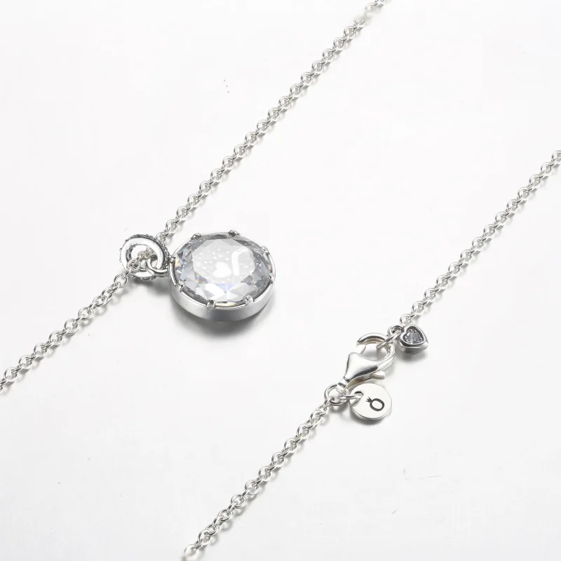 (immagine per) Collana con ciondolo Pandora I love u in argento sterling - 392599C01 - Visualizza 8