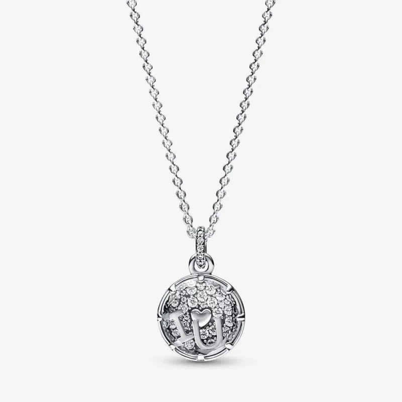 (immagine per) Collana con ciondolo Pandora I love u in argento sterling - 392599C01
