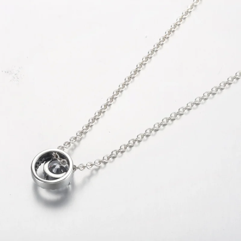 (immagine per) Collana con ciondolo Pandora Sparkling Round Halo - 361174C01-45 - Visualizza 3