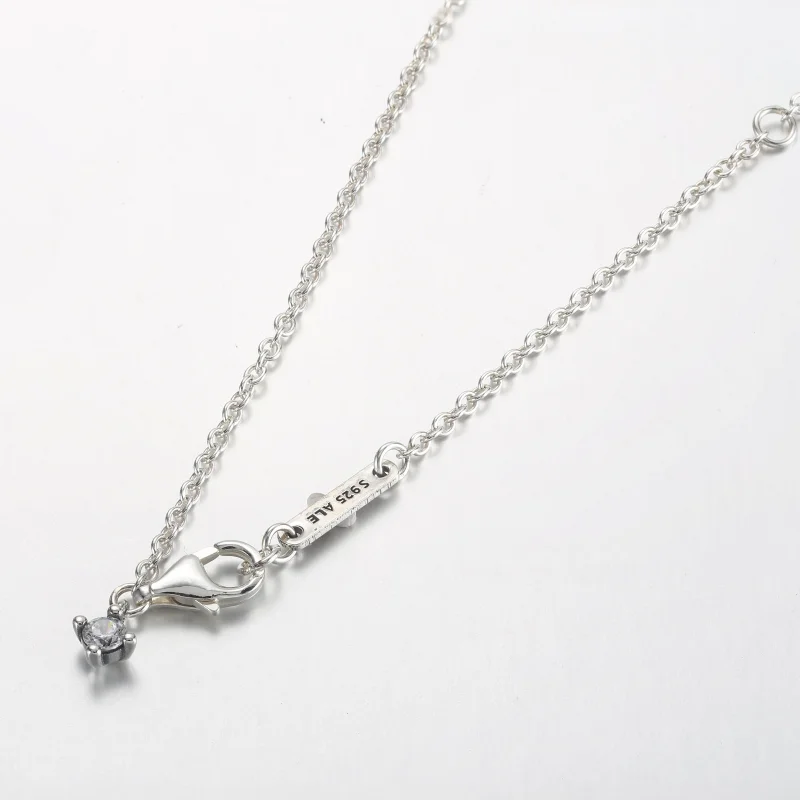 (immagine per) Collana con ciondolo Pandora Sparkling Round Halo - 361174C01-45 - Visualizza 4
