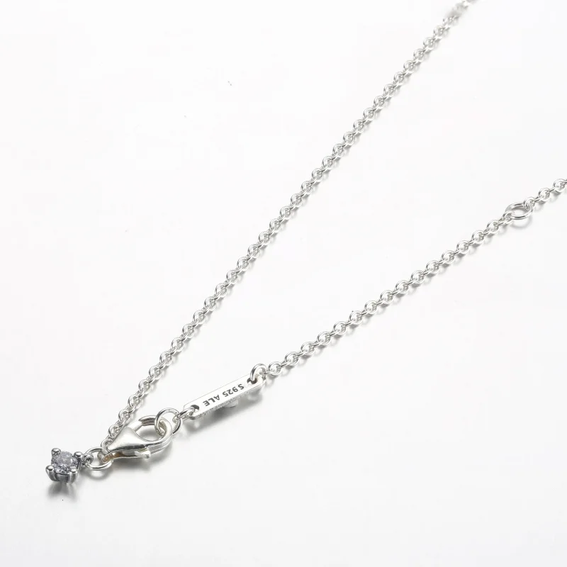 (immagine per) Collana con ciondolo rotondo Pandora Timeless Pavé - 392632C01-45 - Visualizza 6