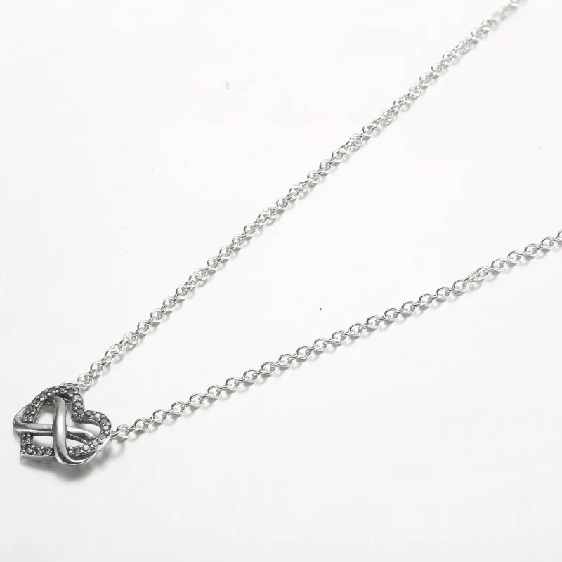 (immagine per) Collana Pandora Sparkling Infinity Heart Collier - 392666C01-50 - Visualizza 3