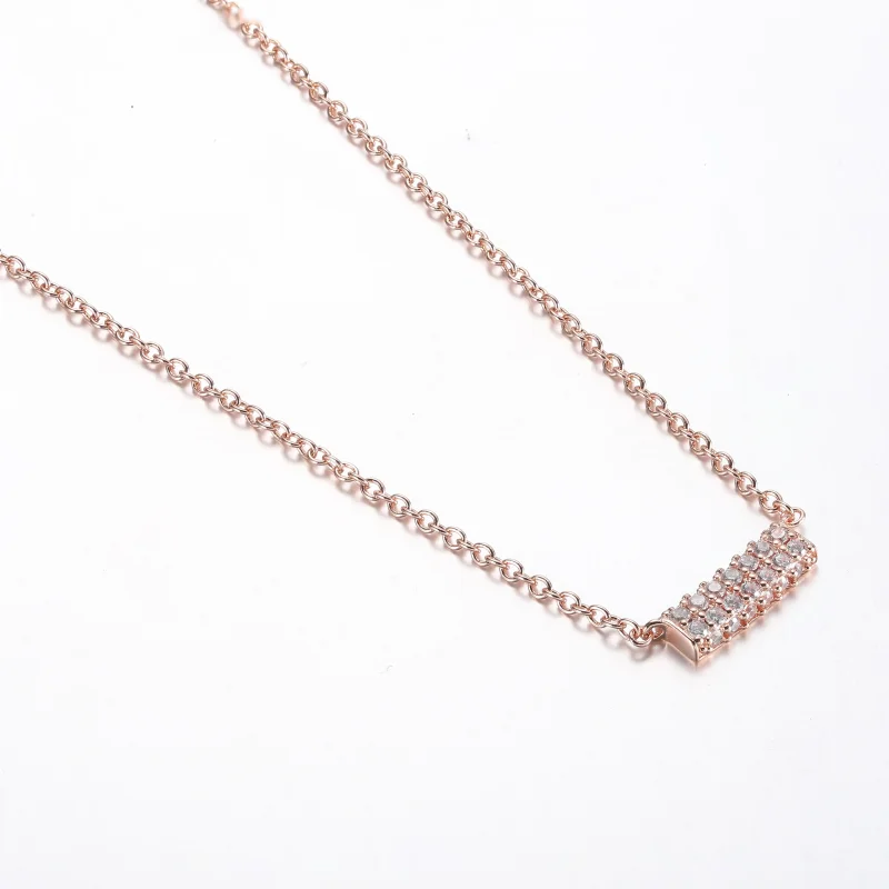 (immagine per) Collana Pandora Timeless Pavé con doppia fila di barre - 382621C01-45 - Visualizza 2