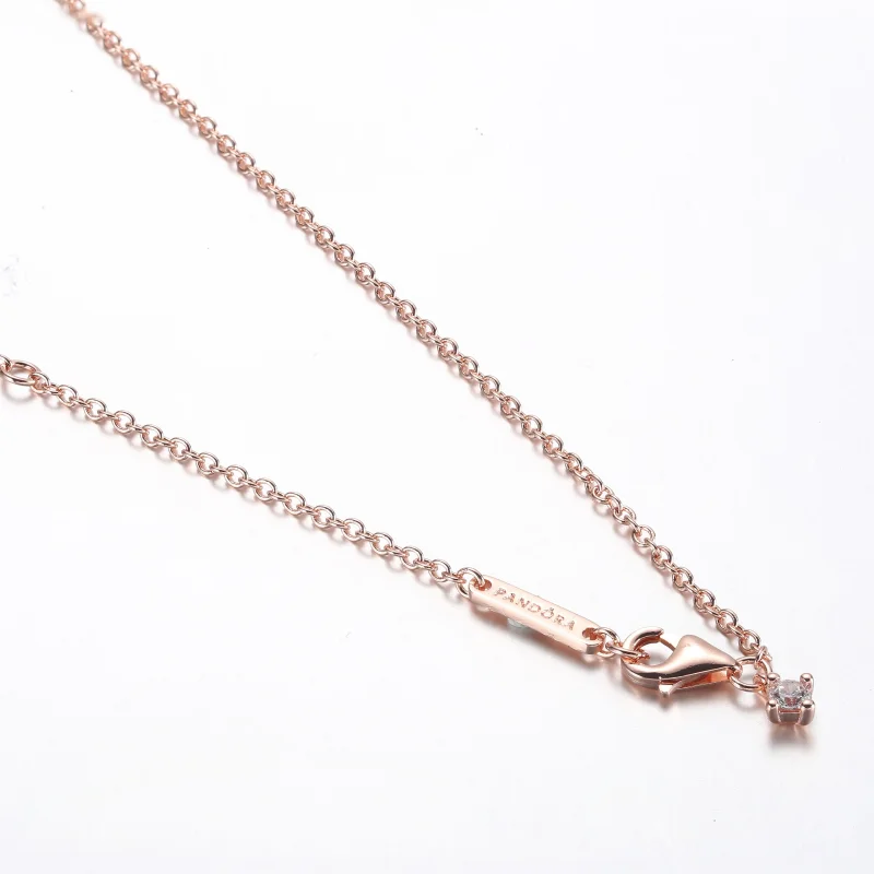 (immagine per) Collana Pandora Timeless Pavé con doppia fila di barre - 382621C01-45 - Visualizza 5