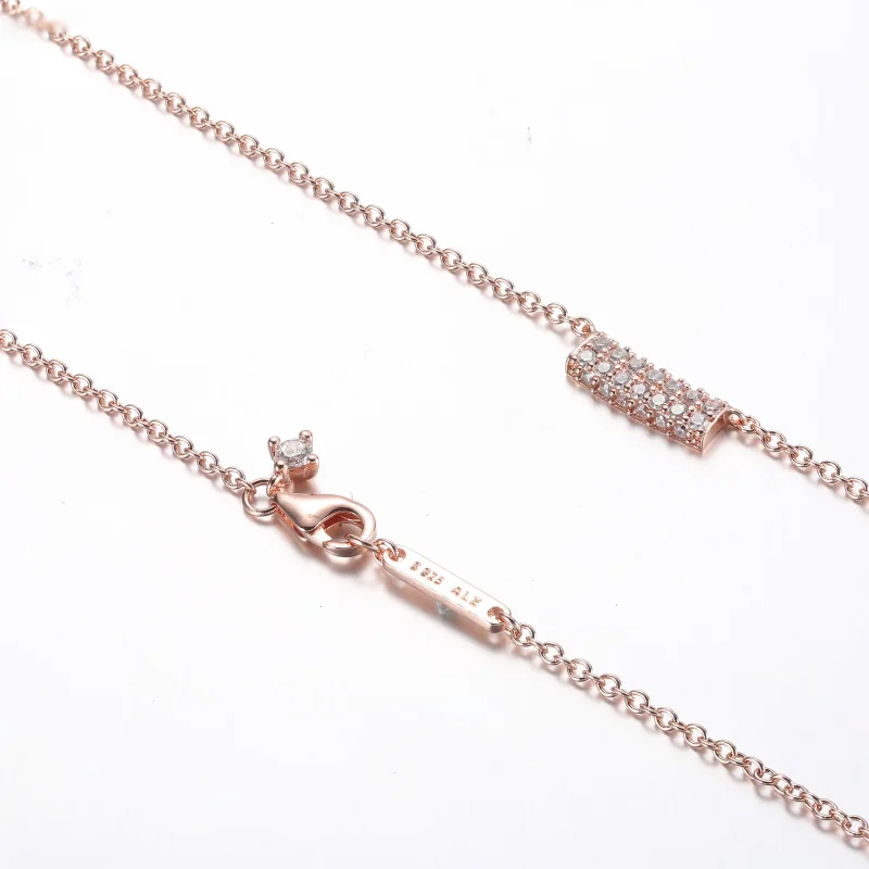 (immagine per) Collana Pandora Timeless Pavé con doppia fila di barre - 382621C01-45 - Visualizza 6