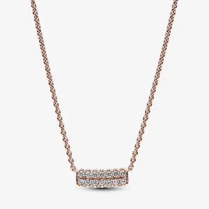 (immagine per) Collana Pandora Timeless Pavé con doppia fila di barre - 382621C01-45