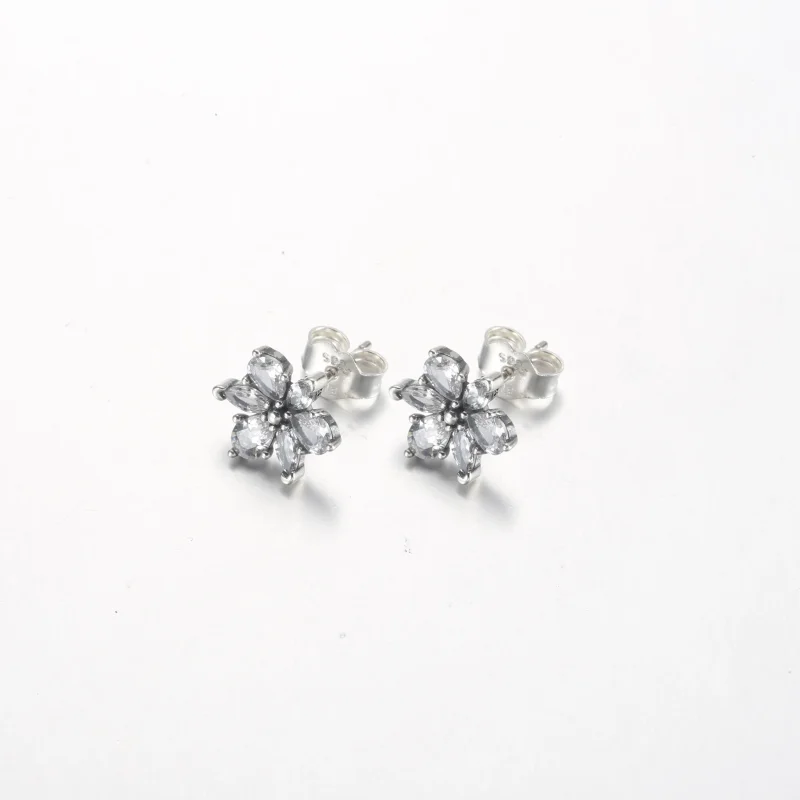 (immagine per) Orecchini a bottone Pandora Sparkling Herbarium Cluster - 292633C01 - Visualizza 2