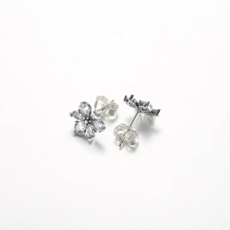 (immagine per) Orecchini a bottone Pandora Sparkling Herbarium Cluster - 292633C01 - Visualizza 4
