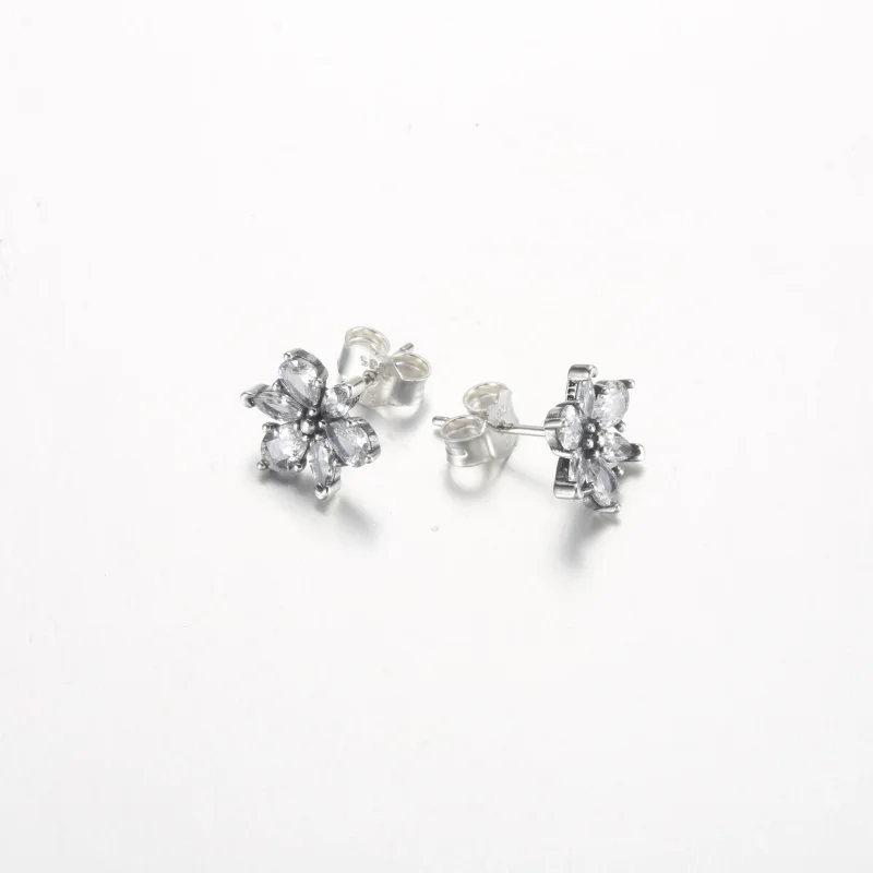 (immagine per) Orecchini a bottone Pandora Sparkling Herbarium Cluster - 292633C01 - Visualizza 7