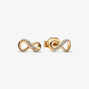 Orecchini a lobo Pandora Sparkling Infinity - 268820C01 (immagine per) Orecchini a lobo Pandora Sparkling Infinity - 268820C01